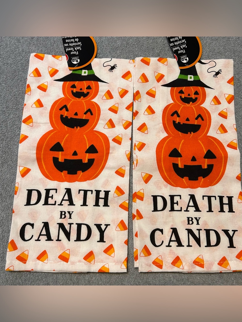 Halloween kitchen towels
